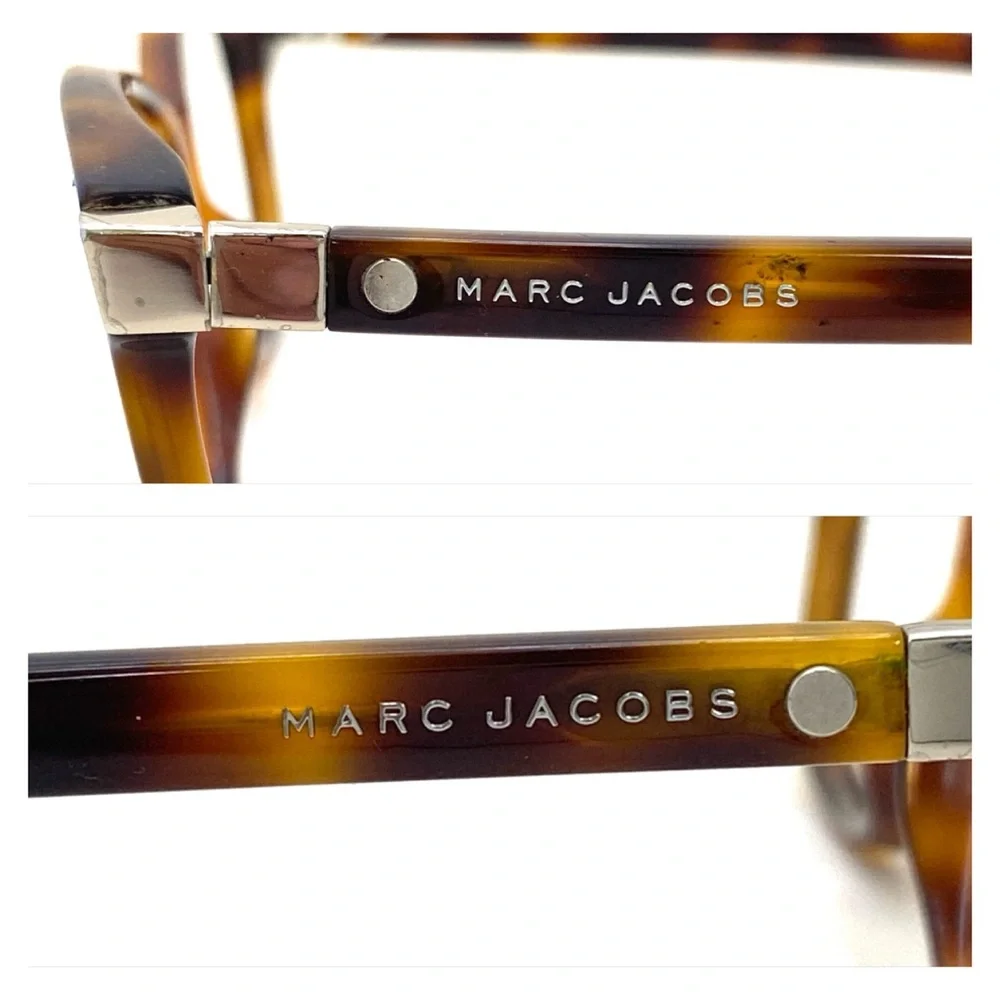 Marc Jacobs Women's Havana Brown Rectangle-Shaped Eyeglass Frames MARC72